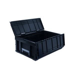 松本産業 折りたたみコンテナ フタ付き 75L ブラック ( F75BL ) カード