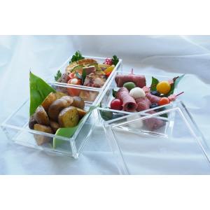 アクリル 重箱 ( Sサイズ ) 3段重 クリア JPD J Product Design 透明