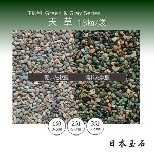 青海 1袋 18kg 玉砂利 敷砂利 洗い出し 樹脂舗装 日本玉石 : 松井商店
