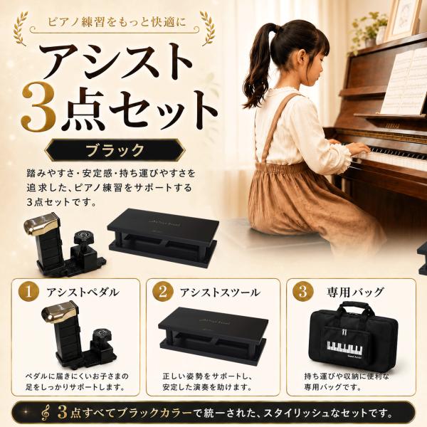 アシストペダル 吉澤 3点セット アシストペダル アシストスツール キャリングバッグ 黒 23-AS...