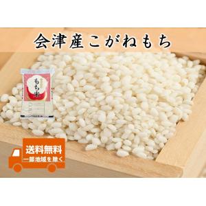 令和8年産新米 会津産 こがねもち 白米少量2kg ※四国まで 送料無料 九州沖縄別途送料 もち米