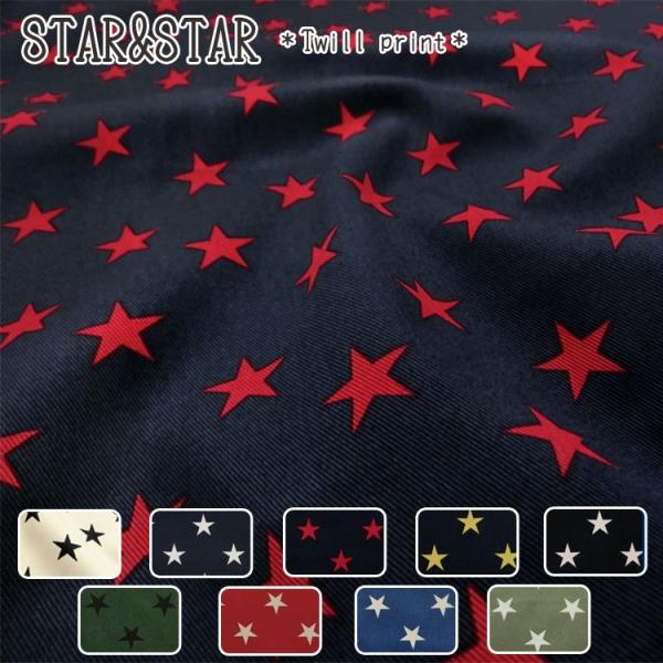 STAR＆STAR スター＆スター ツイルプリント