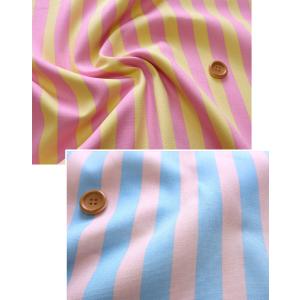 キャンディーポップストライプ オックスプリント生地の詳細画像5