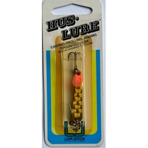 （クリックポスト発送）ルーハージェンセン　ハスルアー　1/8 oz（4g）0151ブラス／ゴールドプリズムライト / LUHR-JENSEN HUS-LURE