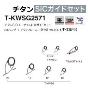 フジ　投げ釣り向き　Ｔ−ＫＷＳＧ2571　チタンSICトーナメント　Kガイドセット｜matsumoto