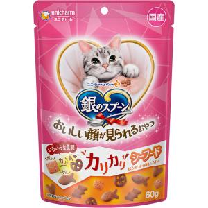 ユニ・チャームペットケア 銀のスプーン ハッピ−クランチ シ−フ−ド ６０ｇ