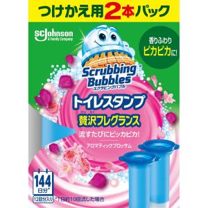 ジョンソン スクラビングバブル トイレスタンプ贅沢フレグランス アロマティックブロッサムの香り つけかえ用 ３８Ｇ×２