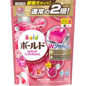Ｐ＆Ｇジャパン ボールド ジェルボールWプラチナ プラチナブロッサム＆ピオニーの香り（つめかえ用） 特大サイズ ７０５ｇ（３６個）