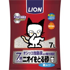 ライオン商事 ニオイをとる砂　７歳以上用　紙タイプ ７Ｌ