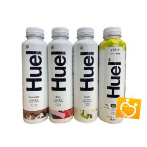 HUEL 完全栄養食 Ready-to-drink 4本 チョコレート味 バニラ味 ベリー味 バナナ味 4種飲み比べ 各1本セット 合計4本セット オリジナル賞味期限シール付属