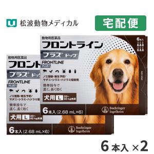 【2箱セット】フロントラインプラス 犬用 L (20〜40kg) 6ピペット 動物用医薬品