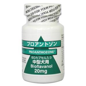 犬用 プロアントゾン 中型犬用 20mg 60カプセル (QOLをサポート)【C配送】｜matsunami