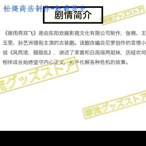 中国ドラマ「微雨燕双飛 」中国版ブルーレイ チ...の詳細画像2