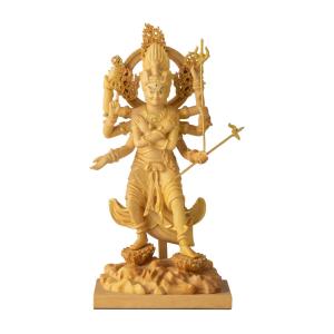 RIYAK 五大明王 降三世明王 PREMIER 高31.5×幅16.5×奥11.8cm 桧木 仏像