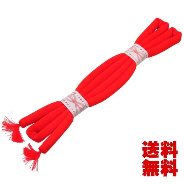 七五三　3〜７歳　女の子　丸ぐけの帯締め　【赤】【ゆうパケット送料無料】