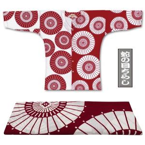 東京江戸一・だるま（手拭）特大サイズ（LL）大人鯉口シャツ単品 