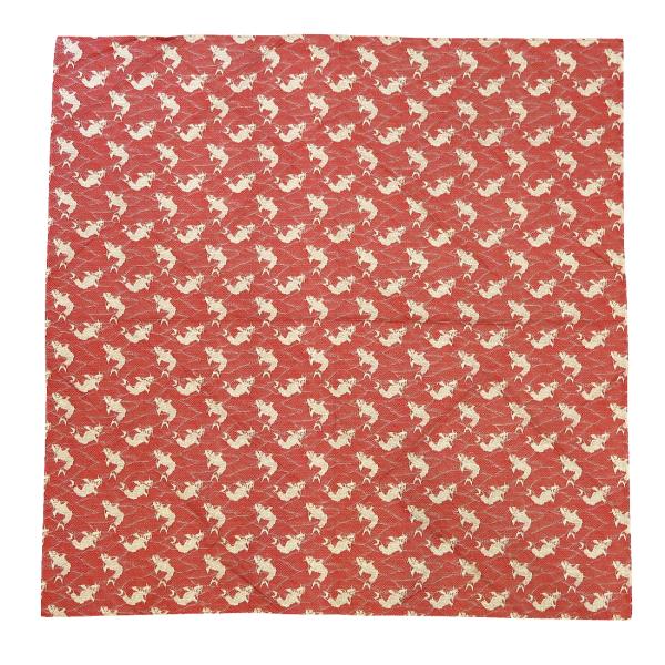 小粋・和の詩・風呂敷・荒磯文様（赤系）