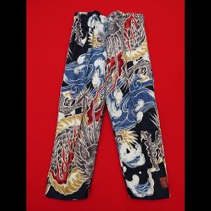 鯉口シャツ 大荒波に龍(紺)1号〜3号サイズ(...の詳細画像2