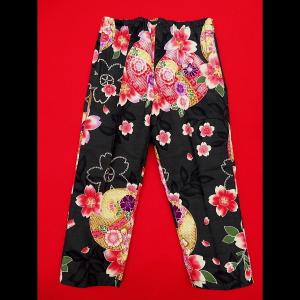 鯉口シャツ まりと桜(黒)7号サイズ(140)...の詳細画像2