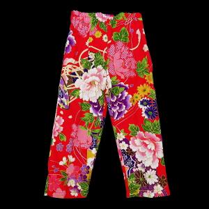 鯉口シャツ 金彩牡丹と桜(赤)1号〜3号サイズ...の詳細画像2