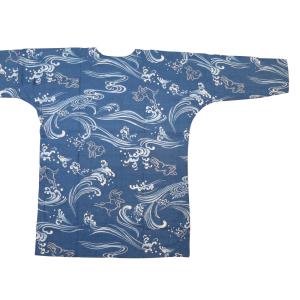 鯉口シャツ 波うさぎ(渋青)大人鯉口シャツ単品...の詳細画像2