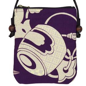 ポシェット 宝尽くし・小槌(紫)和柄!お祭りショ...の商品画像