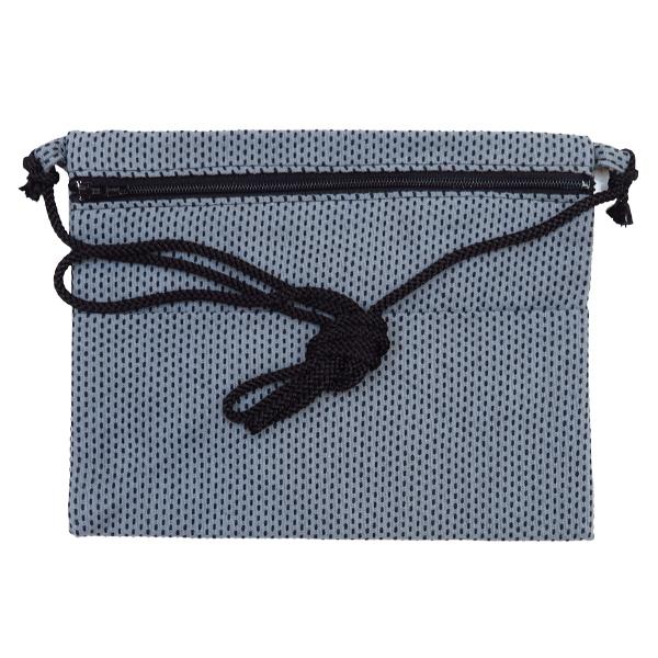 ポシェット 東京いろは 刺子（グレー）お祭り！万能ポシェット【横長】