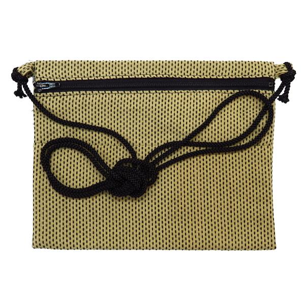 ポシェット 東京いろは 刺子（薄からし）お祭り！万能ポシェット【横長】