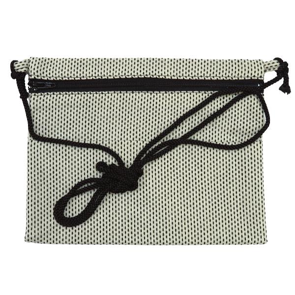 ポシェット 東京いろは 刺子（ベージュ）お祭り！万能ポシェット【横長】