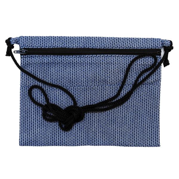 ポシェット 東京いろは 刺子（ブルー）お祭り！万能ポシェット【横長】