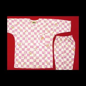 激安 花市松(ピンク)子供鯉口シャツ上下組 男女...の商品画像