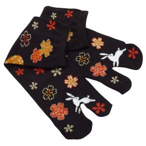 草履・黒 超のびのび和柄足袋ソックス・スニーカー丈（子供用：10