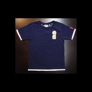 Tシャツ 和柄 和柄半袖Tシャツ め組(紺)子供用の詳細画像1