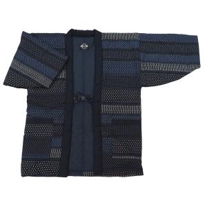 リネン✖️シルク混紡 パッチワーク　中綿ジャケット　半纏　長袖 作業服・作業用品 ワークジャケット 寅壱TORAICHI 9531-124【サン