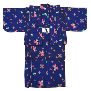 花緑・朱赤 女児 一つ身 子供アンサンブル着物 : 祭屋 そなみ呉服店