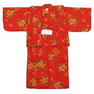 隅切角・紺 男児 一つ身 子供アンサンブル着物 : 祭屋 そなみ呉服店