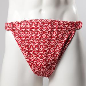 ワンタッチ式 締め込み褌パンツ 巴 赤 S・M・Lの詳細画像1