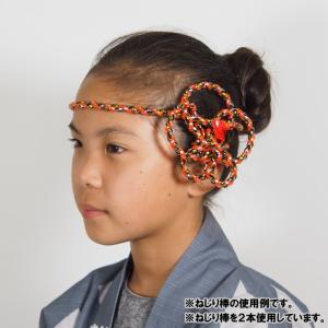 ねじり棒 赤黒 ラメ入りの詳細画像3