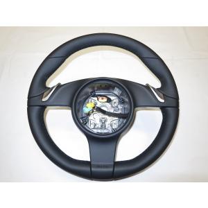 987 ケイマン ポルシェ 純正 革 ステアリング ハンドル エアバック