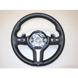 美品! パドル付! F30 BMW 純正 革 ステアリング ハンドル スイッチ 3