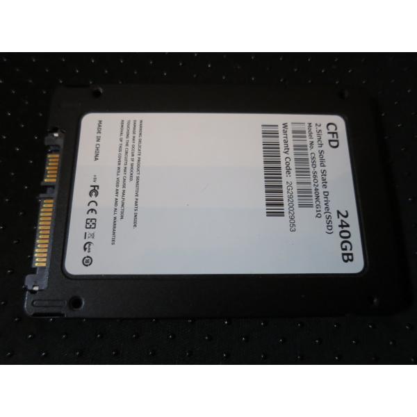 CFD　SSD  240GB 2.5inch solid state drive  model no...