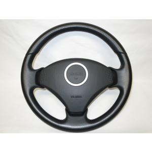 希少SS! ラパン HE21S モモ MOMO 革 ステアリング ハンドル エアバック