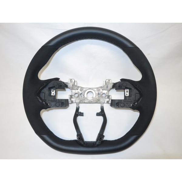 美品! アルカンターラ! S660 JW5 α 後期 純正 革 ステアリング ハンドル 78501-...