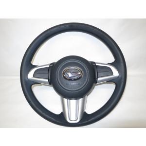 タントL375Sモモmomo革 ステアリング ハンドル エアバック エアー