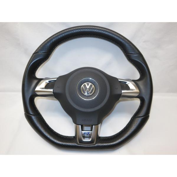 美品!!D型!ポロ GT 6R 純正 革 ステアリング 運転席 エアバック  カバー mats   ...