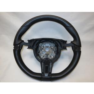 美品! 981 ボクスター ポルシェ 純正 革 ステアリング ハンドル 991