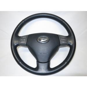 タントL375S純正 革 ステアリング ハンドル エアバック エアーバック