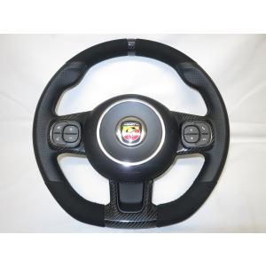 アバルト（ABARTH） ステアリングホイール(3スポーク/シルバー) Type A