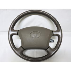 ランドクルーザー 100 前期 ウッド レザー コンビ ステアリング 直径