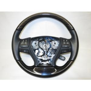 LS レクサス LS460 LS600h 後期 Fスポーツ 純正 革 ステアリング エア